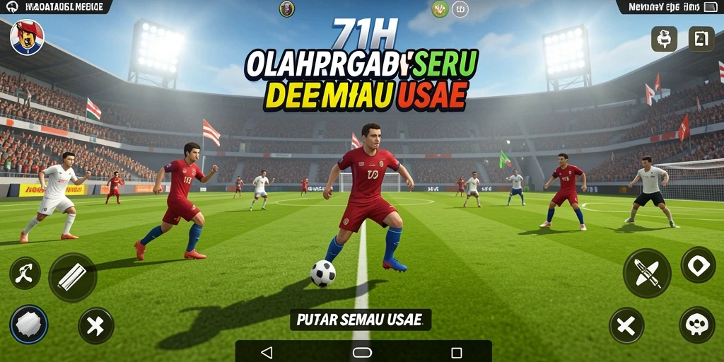 Tampilan gameplay seru dalam 71H yang menampilkan aksi olahraga.