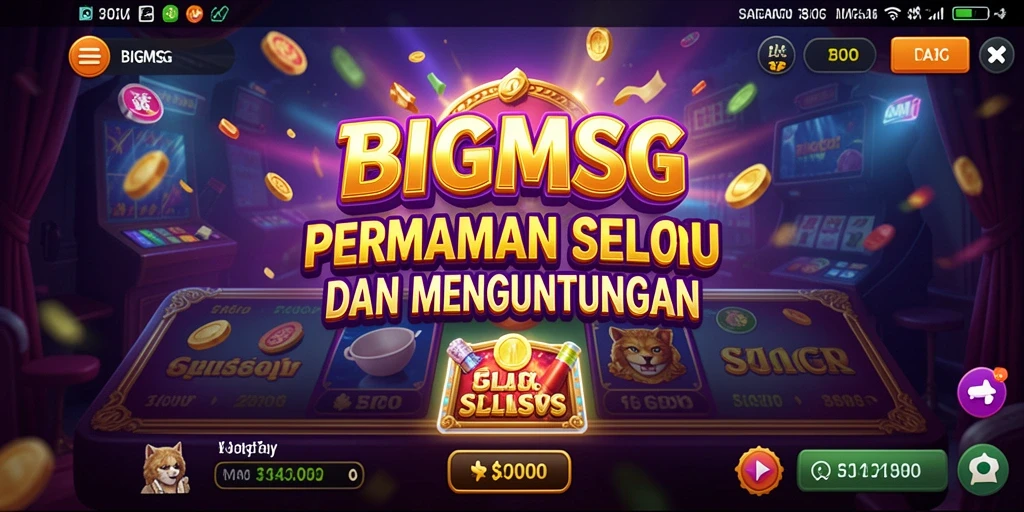 Tampilan gameplay menarik dari BIGMSG di layar ponsel.