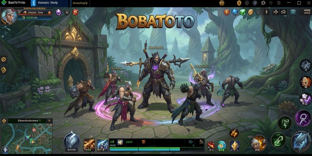 Screenshot gameplay BOBATOTO menampilkan suasana pertempuran yang mendebarkan.