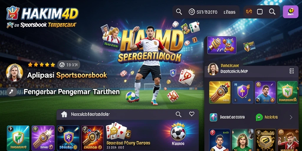 Tampilan gameplay HAKIM4D dalam aplikasi Sportsbook yang menakjubkan.