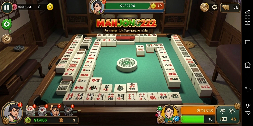 Tampilan menarik dari gameplay <strong>MAHJONG222</strong> yang menampilkan keseruan bermain Idle.