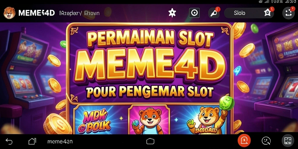 Tangkapan layar gameplay MEME4D yang menampilkan slot seru.