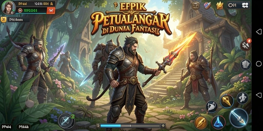 Tampilan gameplay menarik PP444 dengan aksi RPG yang mendebarkan.