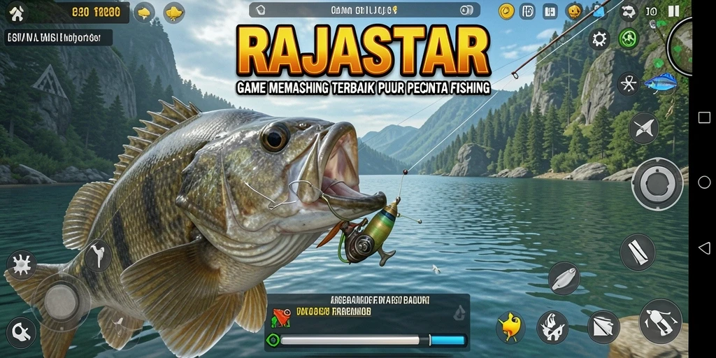 Tangkapan ikan yang memukau di layar permainan RAJASTAR.