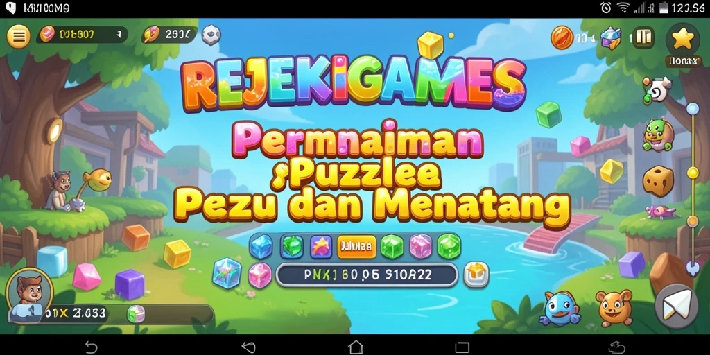 Tampilan antarmuka REJEKIGAMES yang cerah dan menarik.
