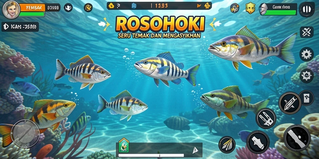 Screenshot gameplay Tembak Ikan yang penuh aksi dan seru.