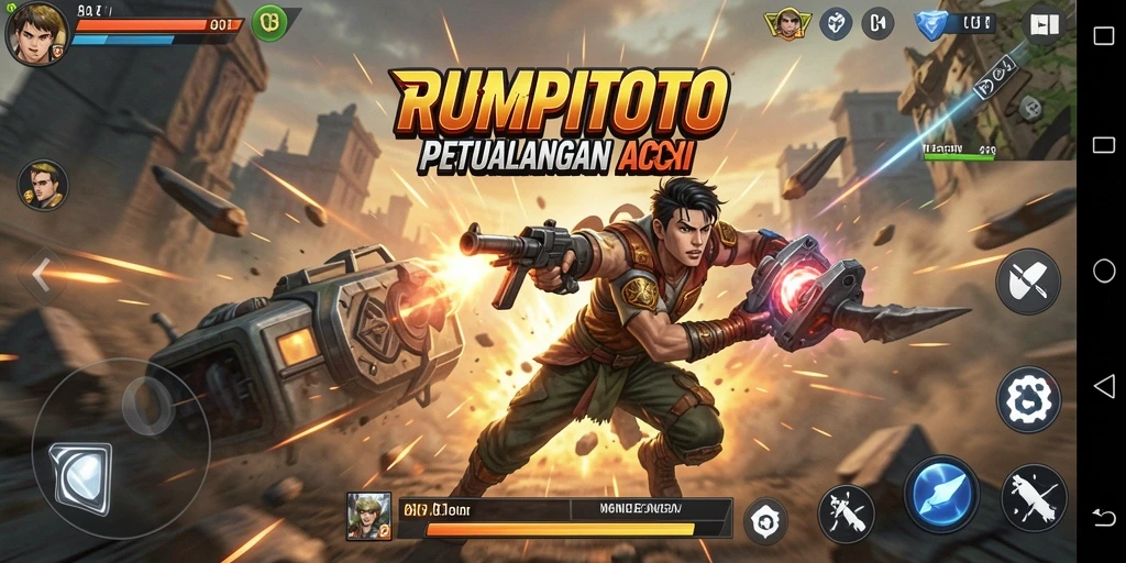 Tampilan aksi seru RUMPITOTO dalam setiap pertempuran.