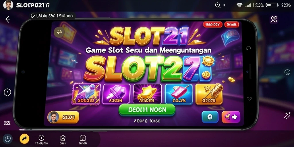 Tampilan gameplay SLOT21 yang menarik dengan efek visual menawan.